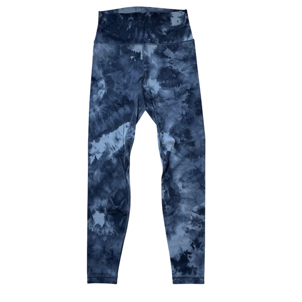 HeyNuts Essential Extra Long Yoga Leggings 31'' Diamond Dye Coal black Sz M 8-10